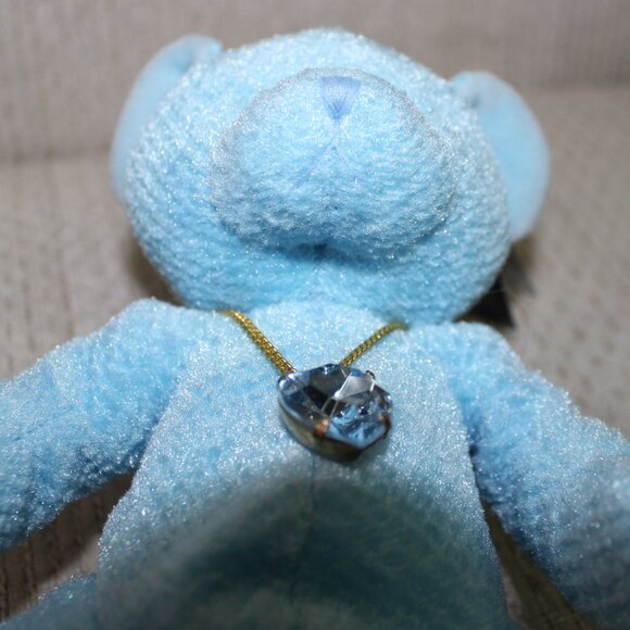 3/$55❤️1980s vintage Russ Bears Of The Month March Aquamarine Pendant Birthstone - Picture 3 of 13
